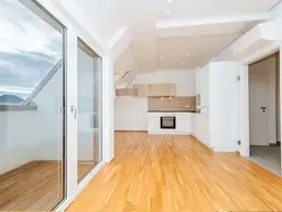 MODERNES PENTHOUSE I KLIMA I TERRASSE I SMART-HOME I DESIGN-KÜCHE I MODERNES BAD MIT BODENEBENE DUSCHE &amp; FENSTER I
