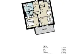 Neue 2-Raum-Wohnung in Kaprun