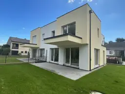 Top-Neubau in Markgrafneusiedl: 5-Zimmer-Ziegelhaus mit Eigengarten, Balkonen 2 Stellplätze – schlüsselfertig!
