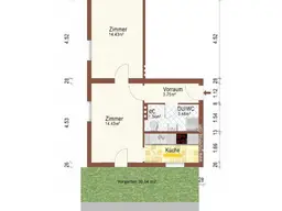 Sonnige und leistbare Gartenwohnung - provisionsfrei auf www.riedersbach.com