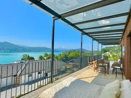Wörthersee-Nordufer: DREAM VIEW Penthouse - sensationelle Aussicht, 2XL Garagen, Sauna, Pool