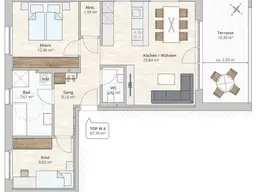 3-Zimmer-Terrassenwohnung (TOP 4) in Nenzing, Christian-Hummel-Weg