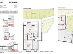 1,5 Zimmer Terrassenwohnung mit Garten