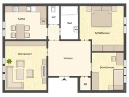 Familienfreundliche Erdgeschosswohnung, top gepflegt - Gartennutzung gestattet