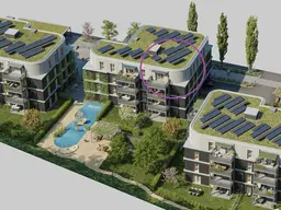 GRÜNE STADTVILLEN - GANZ OBEN! | 3 Zimmer mit Süd-Balkon | Holzbauweise - Umweltbewusst - Modern | Provisionsfrei!
