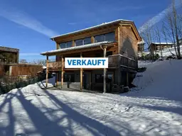 Ökologisches Holzhaus mit Panoramablick für Naturliebhaber