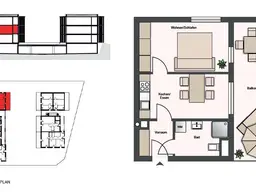 Befristet vermietete - Anlegerwohnung mit Balkon und Küche in Straßgang! Provisionsfrei!