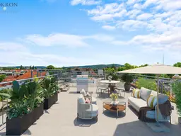 Großzügige Paarwohnung mit Dachterrasse-zentral gelegen-eigener KFZ Stellplatz-grandioser Fernblick