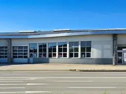 Betriebsgebäude - Lage an der B 1. Machen Sie Ihr Unternehmen sichtbar! Ehemals Reifenhandel Best Drive.