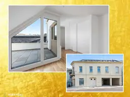 Wohnen in Verbundenheit - Charakterwohnung mit uneinsehbarer Dachterrasse - provisonsfrei, inkl. 2 TG Plätze