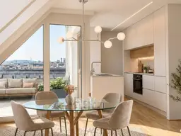 Wohnen in Verbundenheit - Charakterwohnung mit uneinsehbarer Dachterrasse - provisonsfrei, inkl. 2 TG Plätze