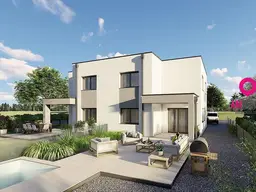Exklusive Neubau-Doppelhaushälften in Hallwang – Bergblick und Wohnkomfort vereint!