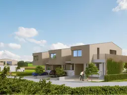 Reihenhäuser mit der offenen Struktur eines Einfamilienhauses - Mittelreihenhaus 