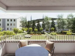 Abkühlen im hauseigenen Pool .... Ihre Traumwohnung mit Terrasse oder Garten und Fernblick Nähe Maurer Wald PROVISIONSFREI !!