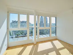 Moderne Dachgeschosswohnung mit atemberaubender Aussicht auf Wien