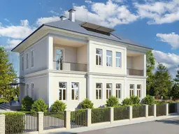 DG-Wohnung im Villenviertel: Dachterrasse, Lift, Luftwärmepumpe, Fußbodenheizung, Weinkeller u.v.m.!