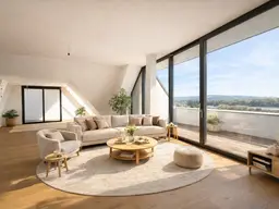 ERSTBEZUG MIT BADESTEG AM WASSER: Ruhelage mit Fernblick über die Donau I großzügige Terrassen I ca. 100 m² Wohnküche I 2 Garagenplätze &amp; 2 Kellerabteile