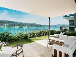 Exklusive Gartenwohnung mit Seezugang und unverbaubarem Wörthersee-Blick in Maria Wörth