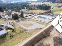 Toplage an der B172: Flexibles Baurecht für Gewerbe und Produktion in Kössen