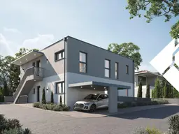 Neubauprojekt "Villenperle"- Traumhaftes Zweiparteienhaus mit Carport, Keller und Süd-West-Ausrichtung  