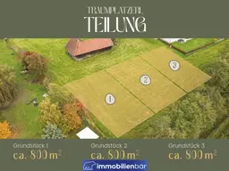 Traumplatzerl - GST 3 - 800m², einzigartige Grundstücke in nahezu Alleinlage