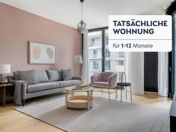 Traumblick über Wien, BelMain Tower mit Gym, Wellness &amp; Lounge, 3 Zimmer + Balkon, 14. Stock, U-Bahn(VIE231)