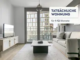 Traumblick über Wien, Belview Tower mit Gym, Wellness &amp; Lounge, 2 Zimmer + Balkon, 11. Stock, U-Bahn (VIE44)