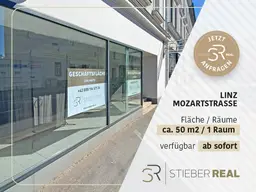 IHRE BÜHNE! Schaufenster frei in der Linzer Mozartstrasse.