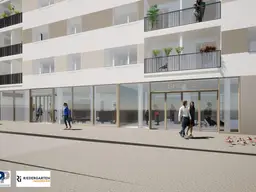 Top-Geschäftsfläche (683 m²) in großvolumigem Neubau-Wohnprojekt in 1160 Wien zu mieten (Erweiterung der Nutzfläche möglich)