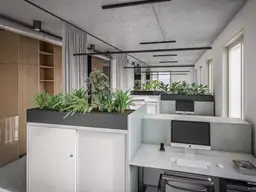 New World of Work – Büroflächen mit Terrasse und Grünblick