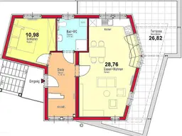 Provisionsfrei: Penthousewohnung mit Terrasse in sonniger Grünruhelage