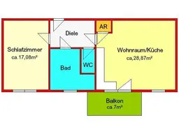 Provisionsfrei: möblierte 2-Zimmer-Neubauwohnung mit großem Balkon und Autostellplatz - zentral in Semriach