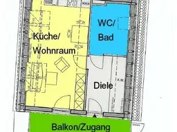 Provisionsfrei: zentrales Stadt-Dachapartment mit Balkon - Rosenkranzgasse