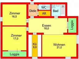 Gepflegte 4 Zimmerwohnung mit Garage in Grünlage Leechwald / Hilmteichnähe