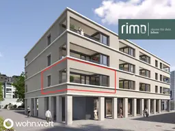 2-Zimmerwohnung am Jahnplatz inmitten von Feldkirch - Erstbezug - zu mieten - Top A1.7