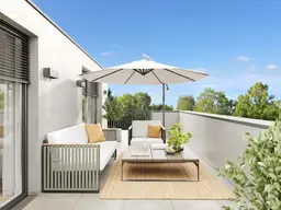 Sonnige 2-Zimmer-Dachgeschosswohnung mit Terrasse &amp; Carport - provisionsfrei
