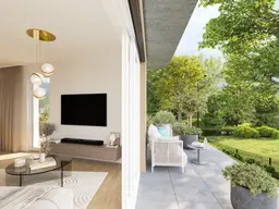Top 04 – Stilvolle 3-Zimmer-Wohnung mit Terrasse, Garten &amp; begehbarem Schrankraum
