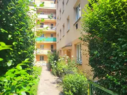 Grünblick mitten in der Stadt - top Öffi-Anbindung!