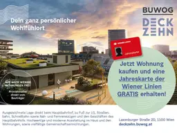 Hauptbahnhof Wien - Erstbezug im Neubau!2 Zimmer mit Loggia! mit gratis Jahreskarte Wr. Linien