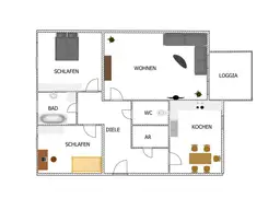 3-Zimmer-Wohnung in bevorzugter Lage mit Tiefgarage