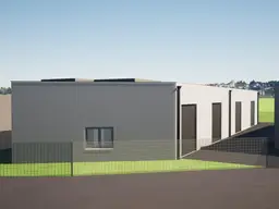 Top moderne Gewerbehalle in Massivbauweise mit elektrischem Tor und 5,20 Deckenhöhe.