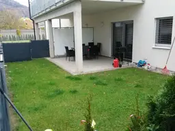 Wunderschöne 2-Zimmer-Gartenwohnung mit großer Terrasse, Erdwärme, Deckenkühlung, Glasfaser-Internet, PV-Anlage, nachhaltig, innovativ