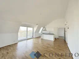 Traumhafte Dachgeschoßwohnung mit herrlichem Balkon, Fernblick und absoluter Ruhe!