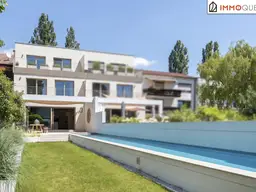 Wo Großzügigkeit zur Lebensart wird - Exklusive Doppelhaushälfte in Langenzersdorf mit Privatpool, Sauna, drei sonnigen Terrassen und Master-Suite