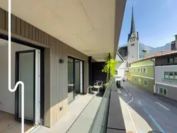ABTENAUER LOGENPLATZ | 2-Zimmer Wohnung mit großem Balkon &amp; Tiefgaragenstellplatz | Abtenau Ortszentrum
