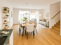 Grüne Ruhe trifft kühlen Komfort - Ihre Stadtvilla mit Ausblick