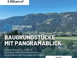 Baugrundstücke mit Panoramablick in Spittal/ Drau