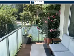 Attraktive 2-Zimmer Gartenwohnung mit Pool &amp; Tiefgarage