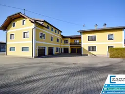 7133m² Betriebsliegenschaft - Betriebshalle, Wohnhäuser, Büro, Garagen, Betriebstankstelle, Baugrund - Projekt für große Arbeiterunterkunft