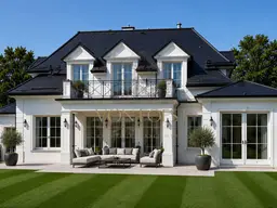 Wunderschöne Landhausstil-Villa eingebettet in einem idyllischen Gartenparadies
